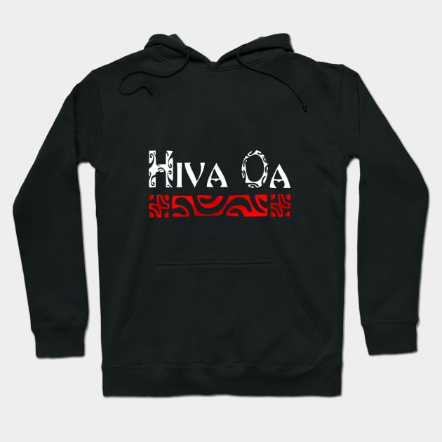 HIVA OA (white) Hoodie by Nesian TAHITI